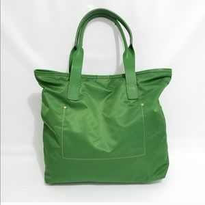 J. CREW Green Tote Bag